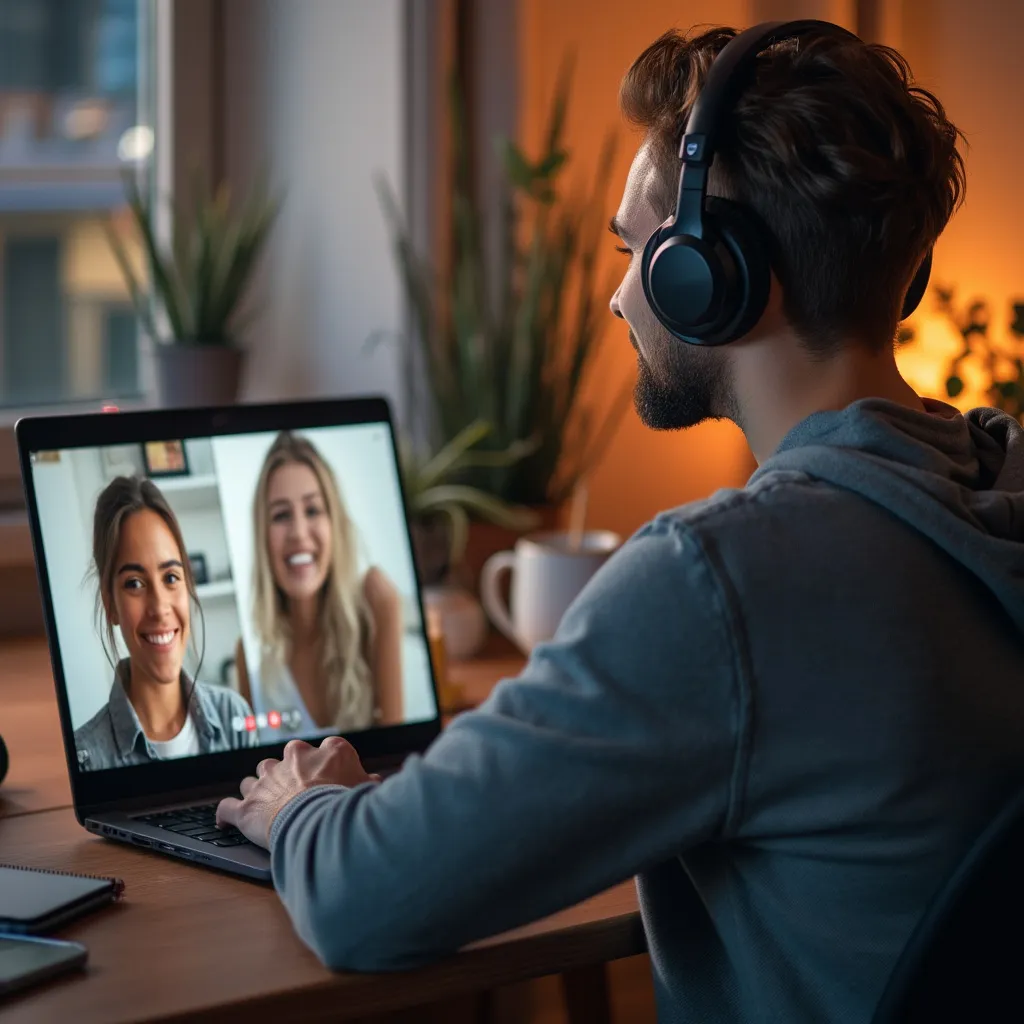 Online-Coaching-Session am Laptop